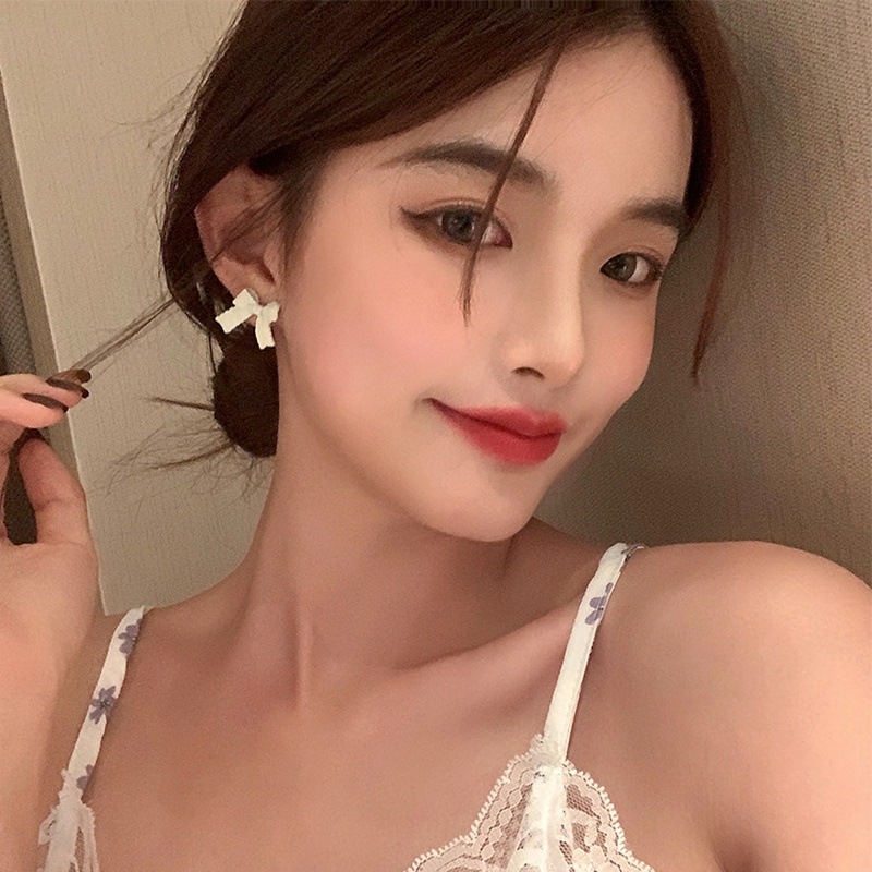 Đôi Khuyên tai PAPAOZHU hình nơ lớn thanh lịch cho nữ