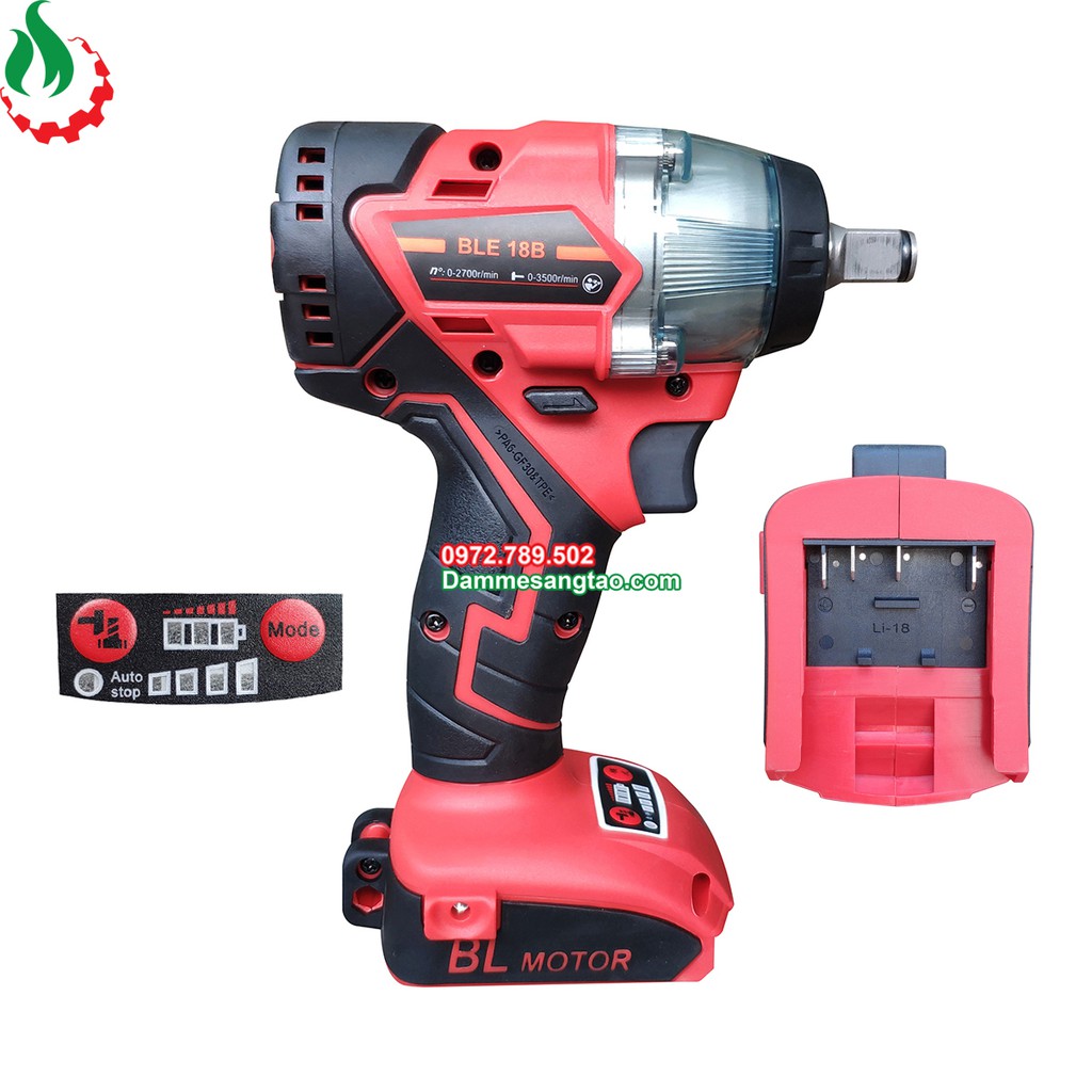 Thân máy siết bulong dùng pin cao cấp 18V dùng pin Makita Bosch Dewalt Milwaukee