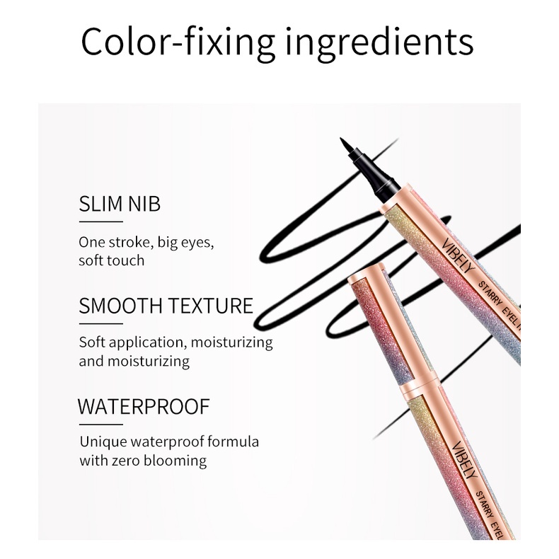 [Hàng mới về] Bút kẻ mắt dạng lỏng Vibely chống thấm nước và mồ hôi không nhòe cao cấp