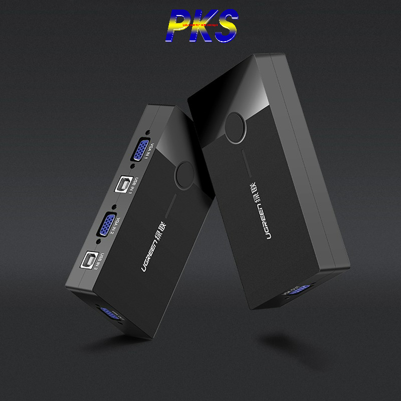 Bộ chuyển tín hiệu 2 CPU dùng 1 Màn hình KVM Switch USB Ugreen 30357 - 30357