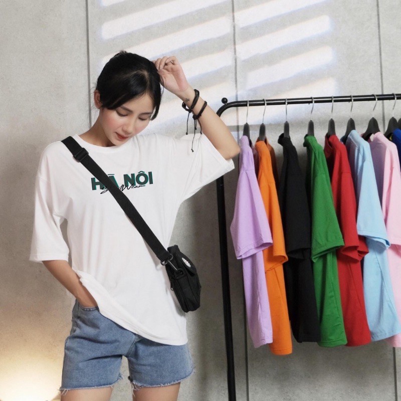 Áo Thun Tay Lỡ Hà Nội Xịn Áo Phông Cotton Nam Nữ Unisex - In Hình Local Brand Streetwear Oversize Form Rộng AQ15