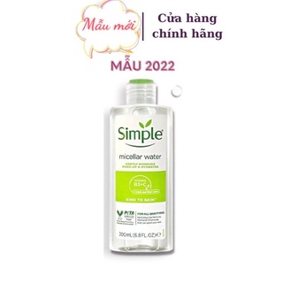 Nước tẩy trang kiềm dầu Simple Kind To Skin Micellar Cleansing Water 200ml