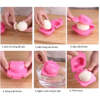 Khuôn tạo hình làm bento cơm bánh flan trứng cho bé ăn dặm