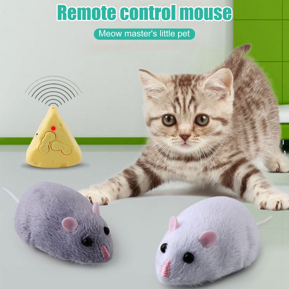 Đồ chơi chuột giả điều khiển từ xa vui nhộn cho mèo cưng