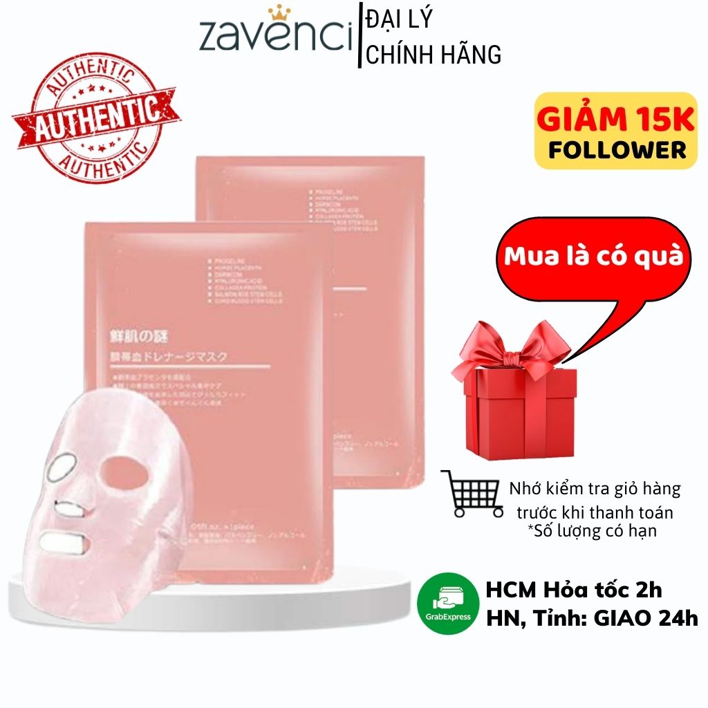 Mặt nạ giấy RWINE BEAUTY Stem Cell Placenta Mask dưỡng da phục hồi  - ZAVENCI Official