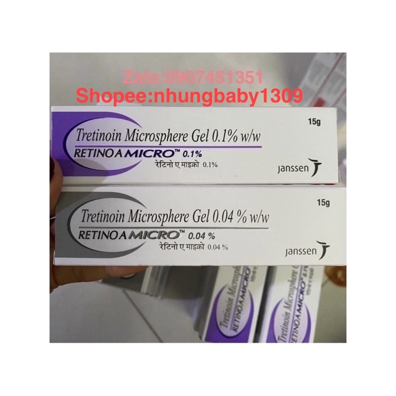 Tretinoin Microsphere Gel 0.1% loại bỏ mụn, chống lão hoá da