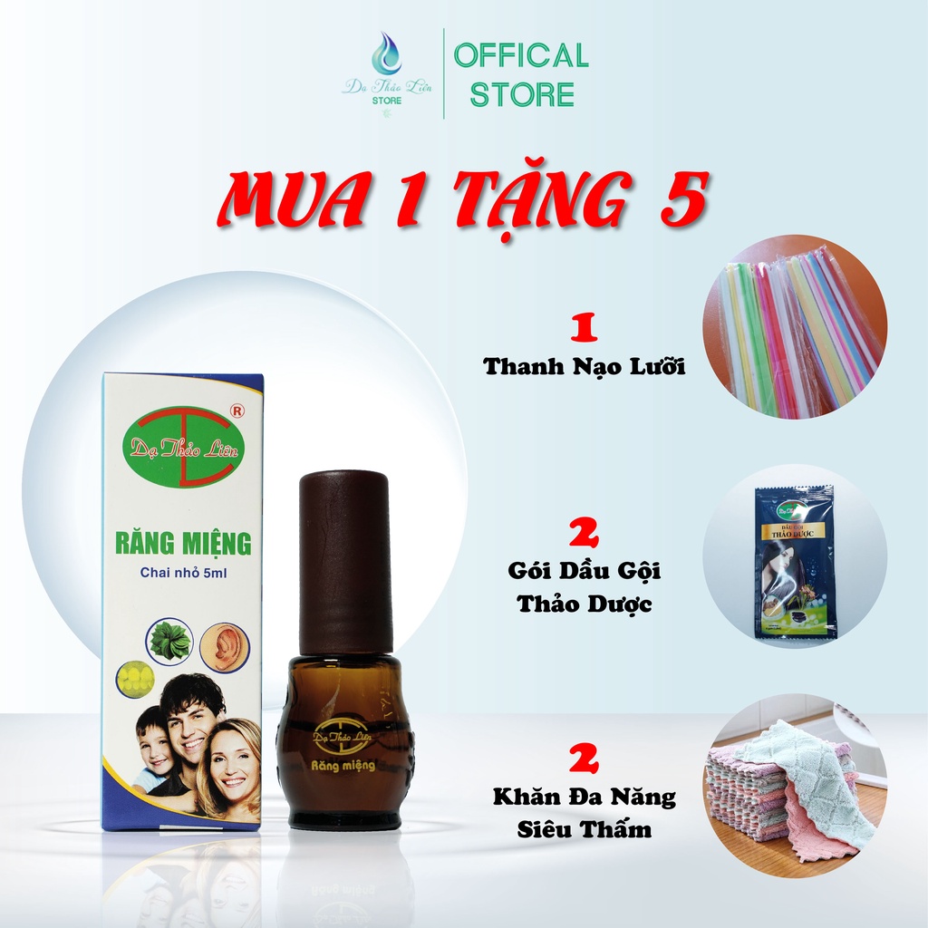 Tinh Dầu Răng Miệng Dạ Thảo Liên 5ml Thảo Dược Thiên Nhiên  | Da Thao Lien Oral Essential Oil 100% natural 5ml