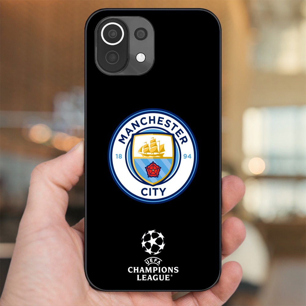 Ốp lưng Xiaomi Mi 11 Lite viền đen in hình Manchester City MC