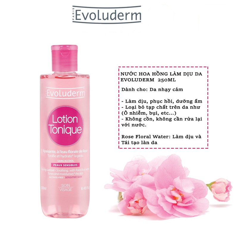 Nước Hoa Hồng Evolumder Lotion Tonique sáng da, se khít lỗ chân lông