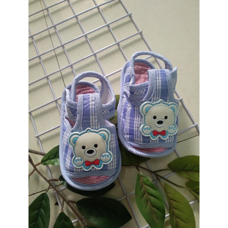 Giày tập đi đế vải chống trượt cho bé từ 5_12 tháng