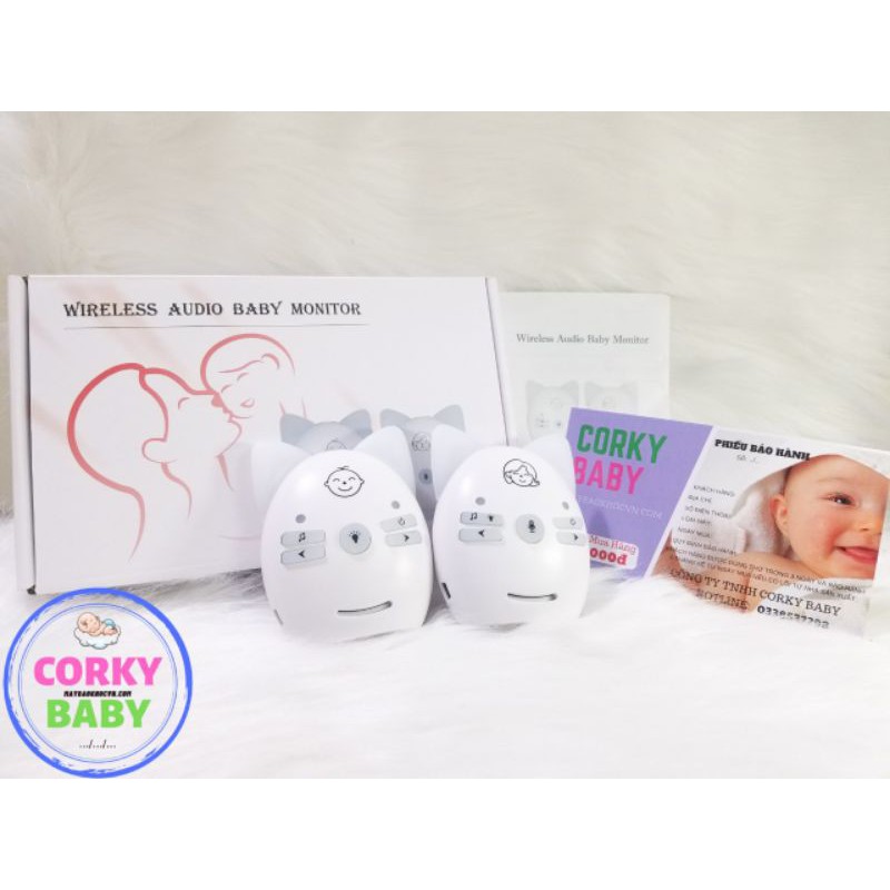 [hàng có sẵn]Máy báo khóc Corky Baby mbk00 - không cần cắm điện, loa to, tiếng rõ, giao tiếp 2 chiều giữa mẹ và bé yêu