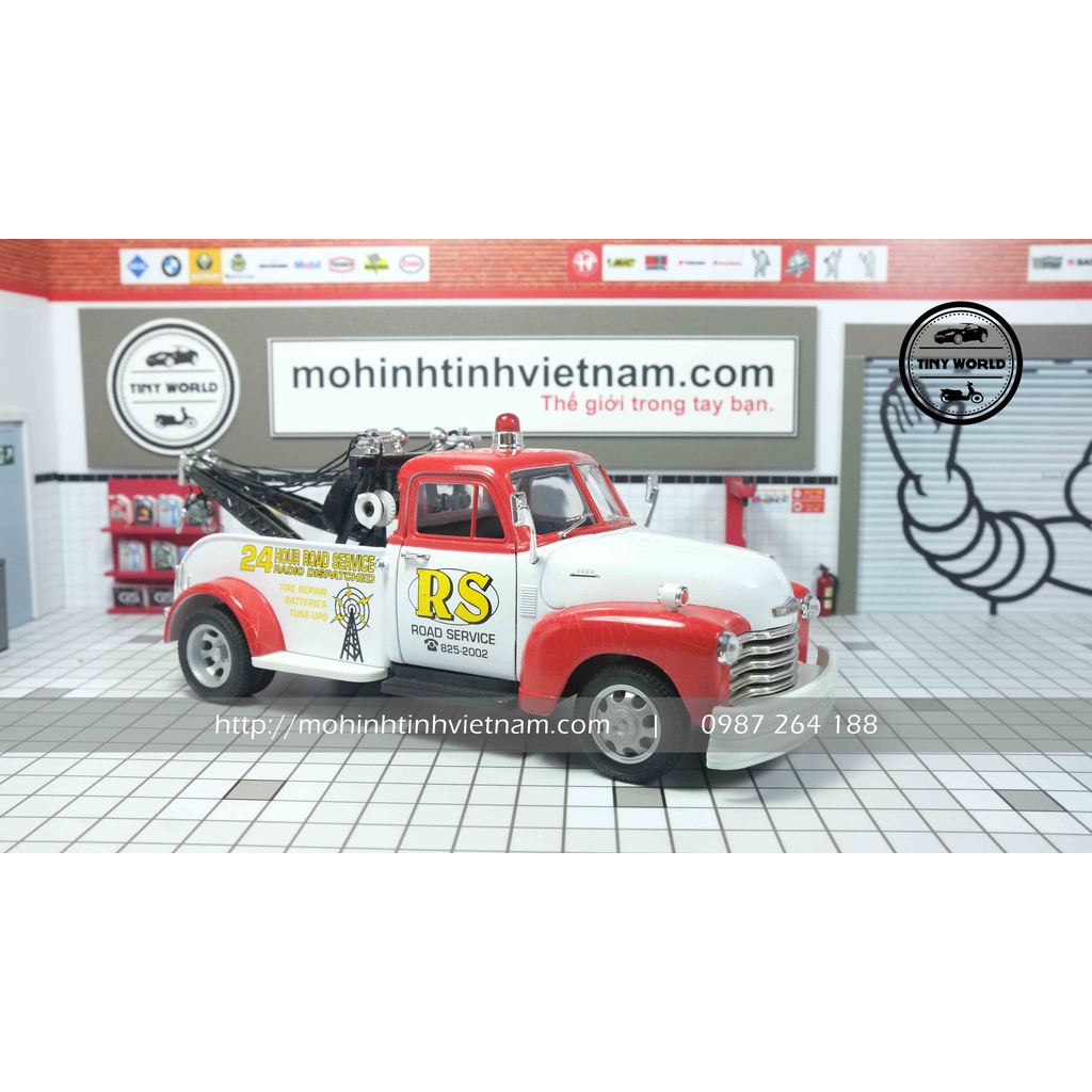 Mô hình ô tô Chevrolet 3100 Tow Truck Wrecker 1953  1:24 Welly