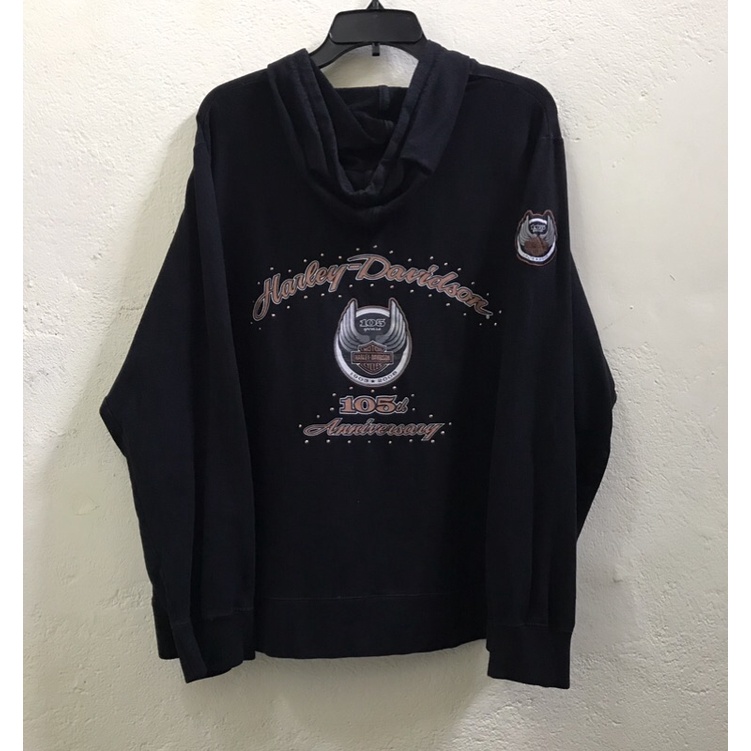 Áo hoodie zip Motor Harley Davidson 2hand