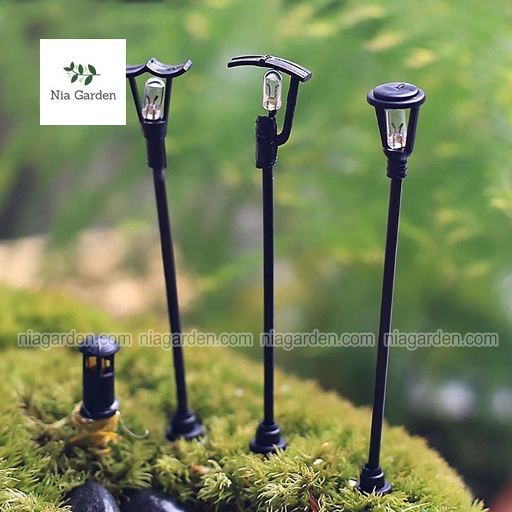 Đèn tiểu cảnh mini trang trí vườn terrarium chậu cây cảnh Nia Garden N5