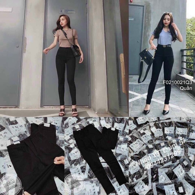 Quần legging giấy hàng qc