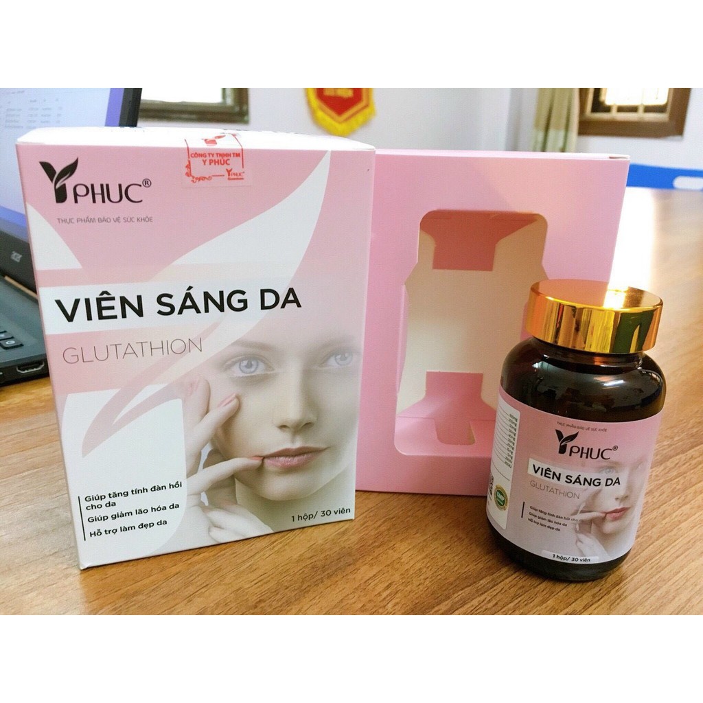 Viên Sáng Da Glutathion giúp làm tăng độ đàn hồi cho da, hỗ trợ làn da trắng sáng | BigBuy360 - bigbuy360.vn