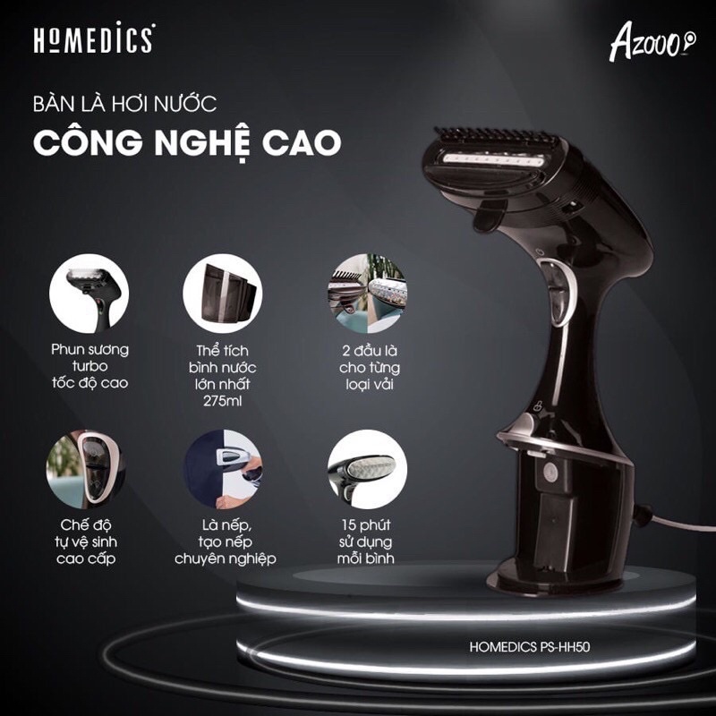 Bàn là cầm tay HoMedics PS-HH50