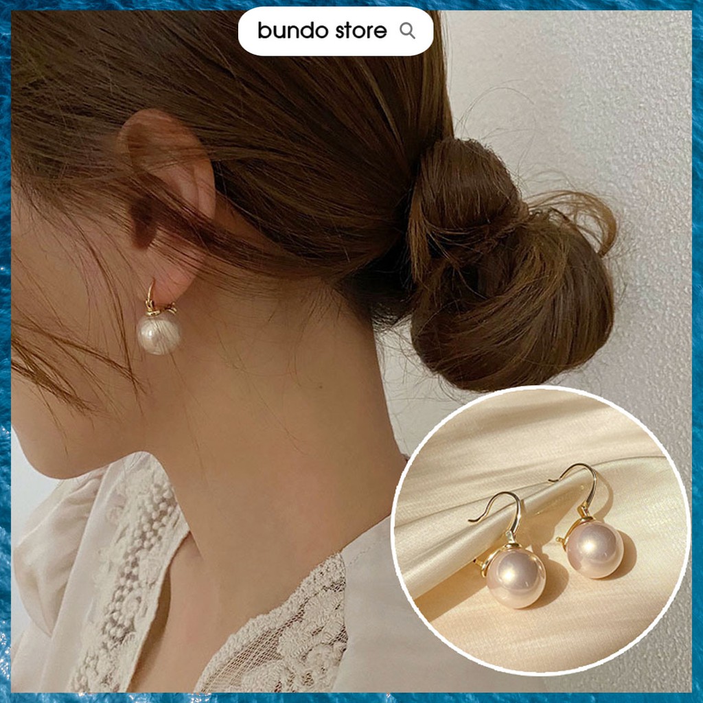 Khuyên tai ngọc trai bông tai ngọc trai nhân tạo phong cách thời trang Hàn Quốc cho nữ BT04