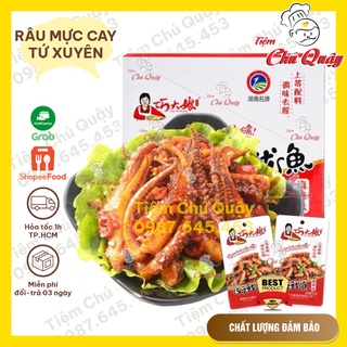 RÂU MỰC CAY Tứ Xuyên - Gói 12gr - Đồ ăn vặt nội địa [Tiệm Chú Quậy]