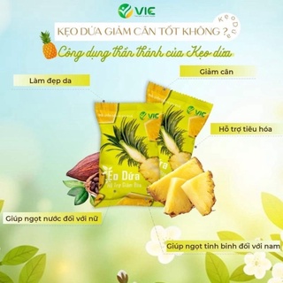 [GIÁ RẺ CHẤT LƯỢNG] [ CHÍNH HÃNG ] Kẹo dứa VIC giảm cân trong 7 ngày, trợ giá
