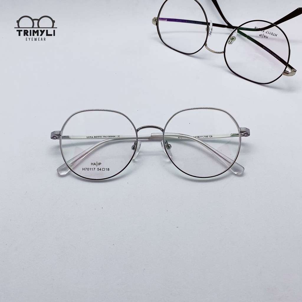 Gọng kính thời trang - kính cận kim loại mắt tròn H70117 - Trimyli Eyewear trẻ trung, nhiều màu sắc