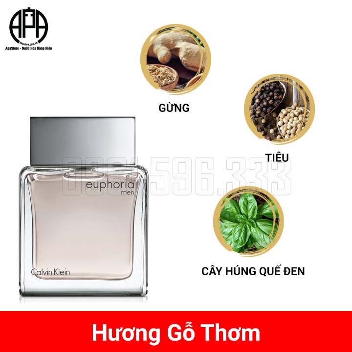 [Chính Hãng] Nước Hoa CK Euphoria Intense Men Chai 5ml-10ml-20ml