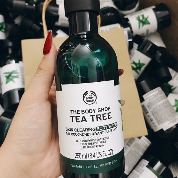 Sữa Tắm Tea Tree Giảm Mụn Lưng The Body Shop Body Wash 250ml ◍Vittorio◍