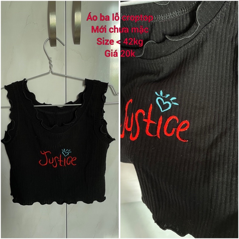 Pass Áo thun ba lỗ croptop viền bèo