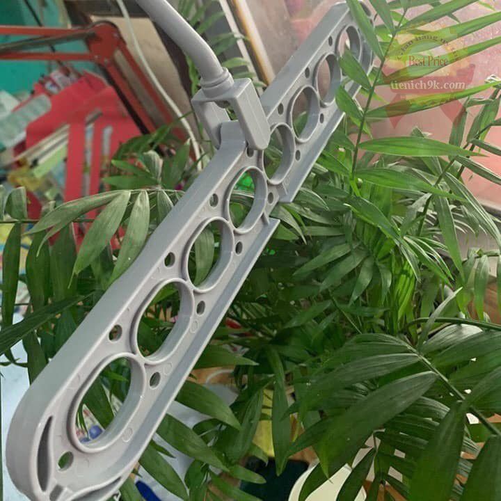 Móc đa năng xoay 360 độ 9 lỗ treo quần áo cà vạt nơ tiết kiệm diện tích