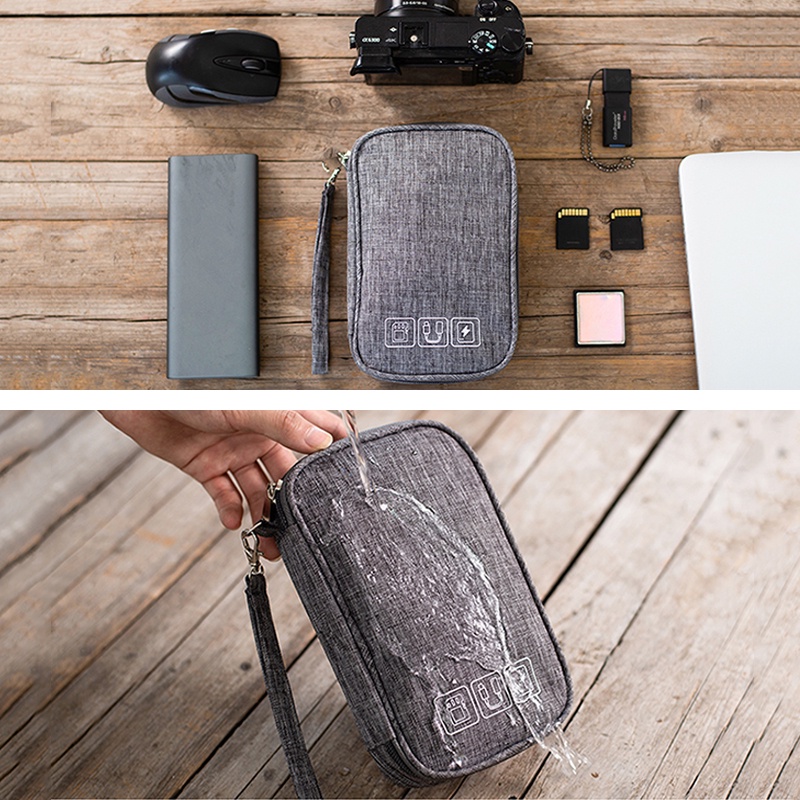 Túi Đựng Dây Cáp Sạc USB Tiện Dụng Khi Đi Du Lịch Dành Cho Nam Và Nữ Ốp