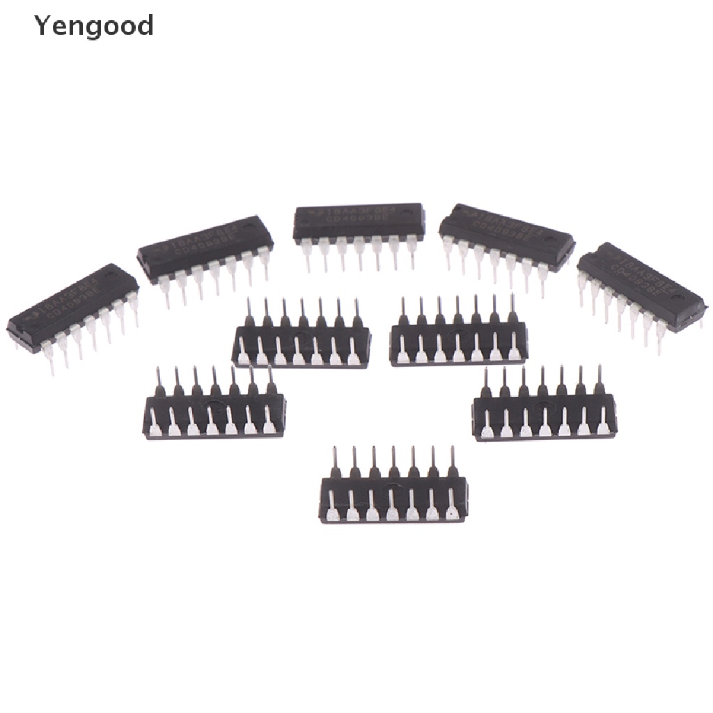 Bộ 10 CHIP CD4093BE CD4093 4093 DIP-14 Chất Lượng Cao