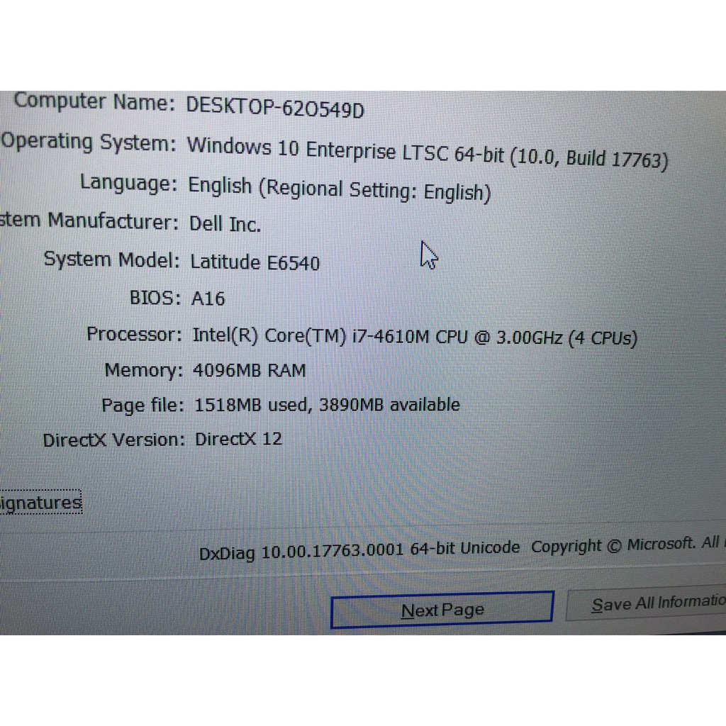 Laptop Dell Lalitude E6540 I7 4610M, Ram 4G, SSD 128G, Vga rời 2 GB AMD HD 8790M, 15.6 inch full HD. | BigBuy360 - bigbuy360.vn