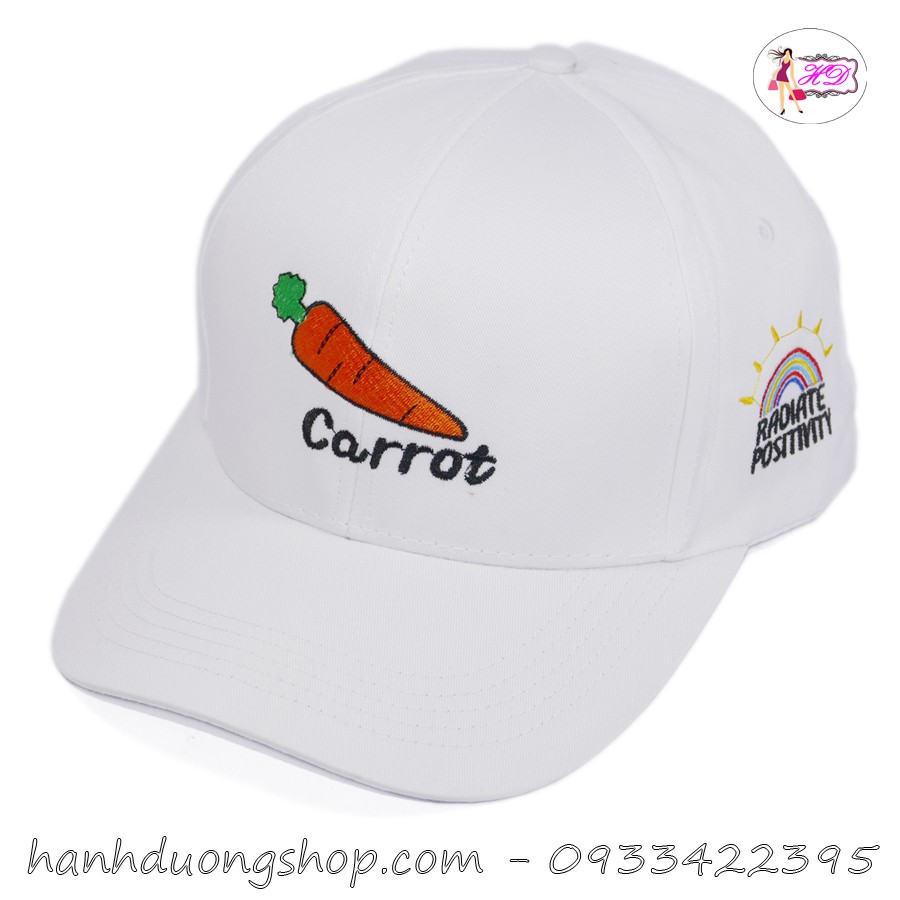 [ Hình thật ] Nón kết carrot cầu vồng khóa xịn mũ lưỡi trai nam chất liệu vải cao cấp thoáng mát dễ thấm hút mồ hôi