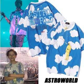 Áo thun cotton ngắn tay in hình travis scott thời trang cho nam nữ