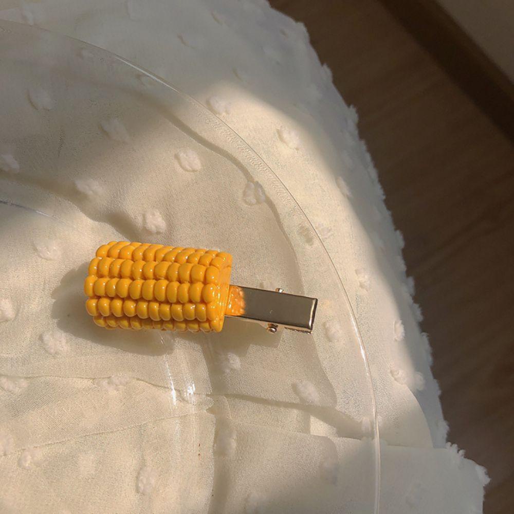 FORBETTER Kẹp Tóc Hình Hạt Đậu Phộng Bằng Hợp Kim Đơn Giản Vui Nhộn Phong Cách Hàn Quốc Cho Nữ