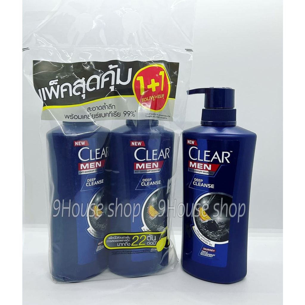 01 Chai Dầu Gội Clear Men Than Hoạt Tính 400ML Thái Lan