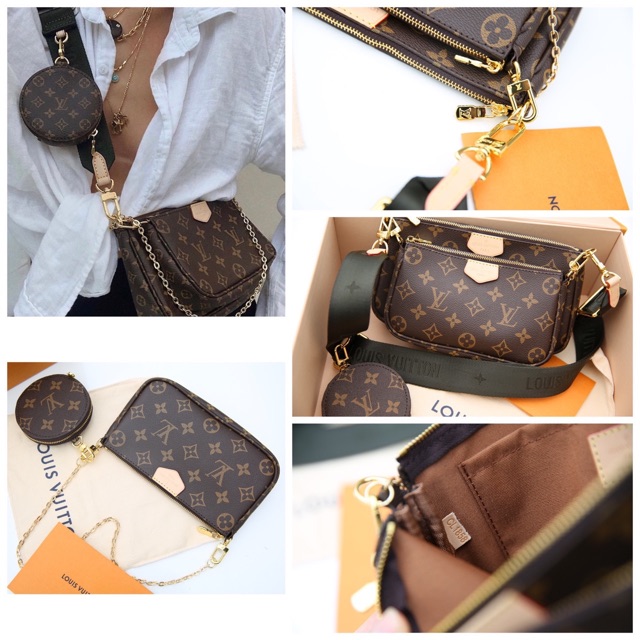 Combo LV W266-22-18 Pochette 3 món fullbox da thật