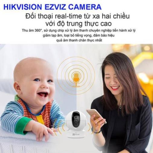 Camera không dây wifi xoay 360 độ ezviz c6n 720P Hàng chính hãng