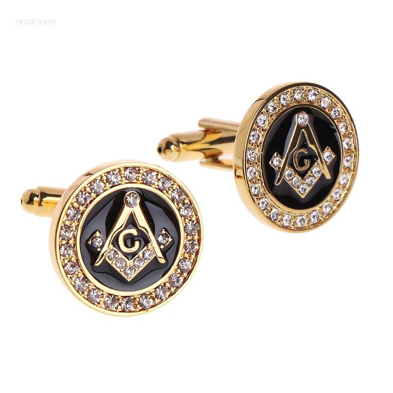 REDD   Men Cufflinks High End Luxury Rhinestone Charm Suit Fashion For Wedding Business