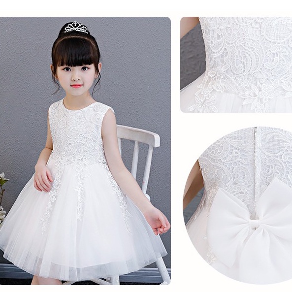 Váy công chúa ren 3D cao cấp bé gái 7-30kg (HÀNG QCCC) [DCC01]