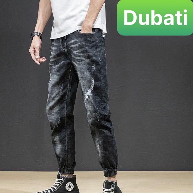 Quần Jean Nam, Quần Jogger Nam Co Giãn Wash Xước Chất Đẹp Cao Cấp- DB 0535- DUBATI FASHION