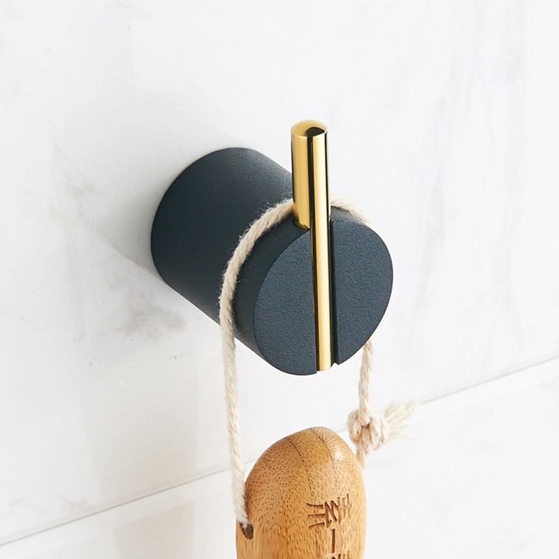 QQ Giá Đỡ Treo Khăn Tắm / Mũ Bằng Đồng Thau Gắn Tường Đa Năng Tiện Dụng