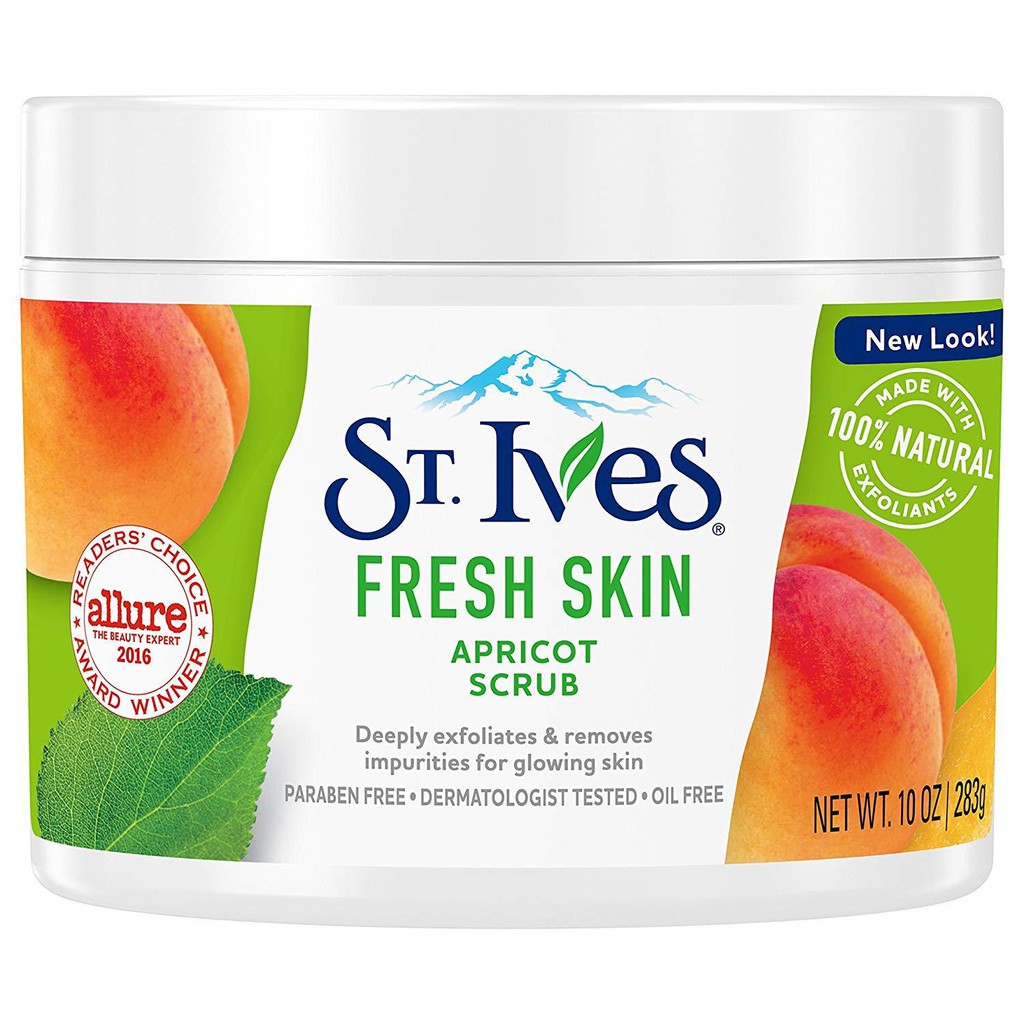 Kem Tẩy tế bào chết St Ives Fresh Skin Invigorating Apricot Scrub 283g