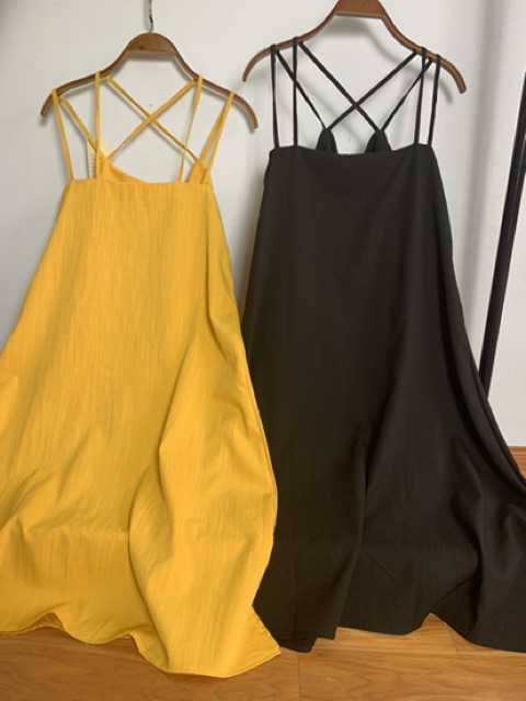 VÁY ĐŨI ĐAN DÂY - ĐẦM XUÔNG CHẤT ĐŨI HÀN DÁNG MAXY DÀI | BigBuy360 - bigbuy360.vn