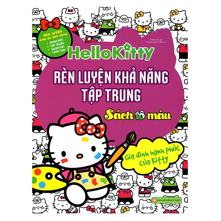 Sách - Hello Kitty- Rèn luyện khả năng tập trung (Sách tô màu)