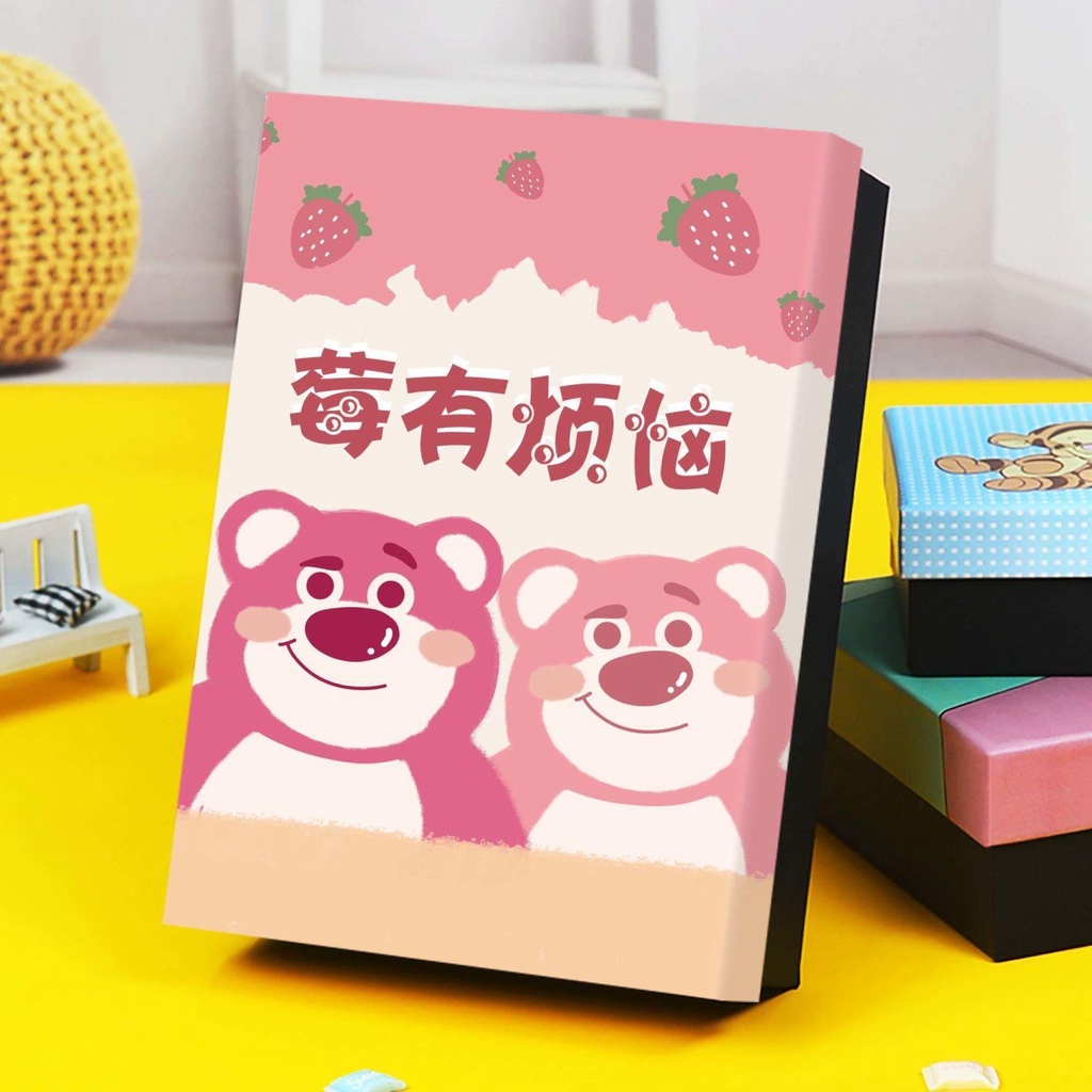 Hộp Quà Tặng Đựng Quần Áo / Giày Dép Hình Chú Gấu / Dâu Tây Dễ Thương