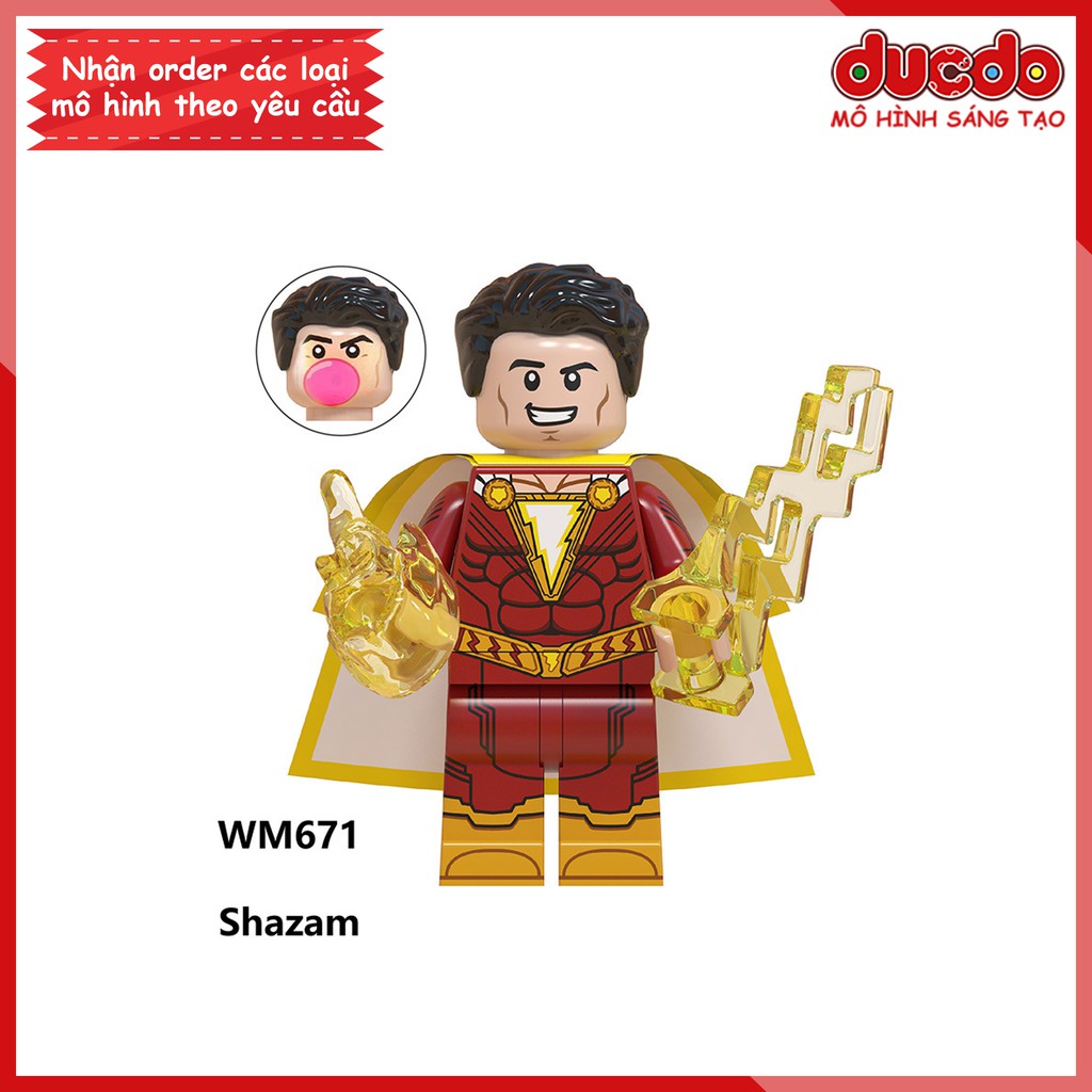 Minifigures các nhân vật siêu anh hùng trong Shazam - Đồ chơi Lắp ghép Xếp hình Mô hình Mini WM6058