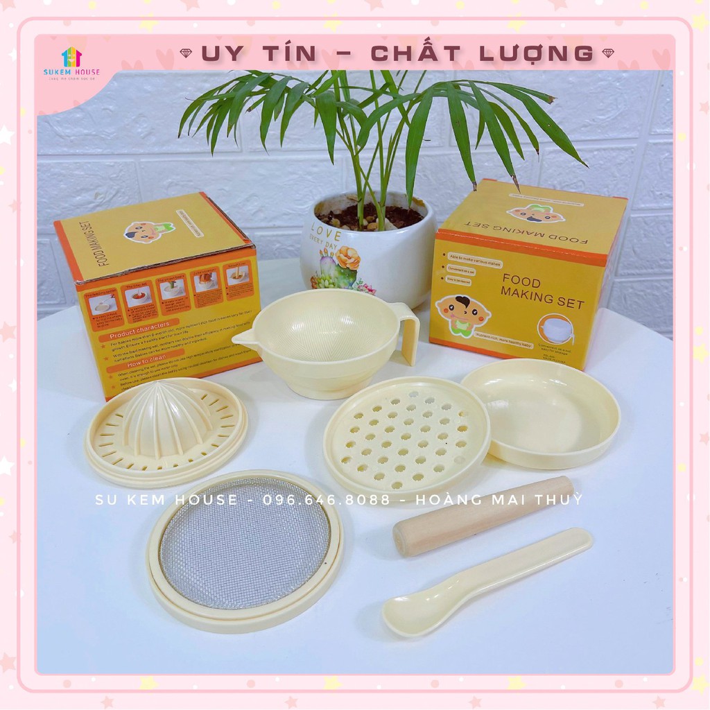 Bộ chế biến ăn dặm FOOD MAKINGSET 7 món