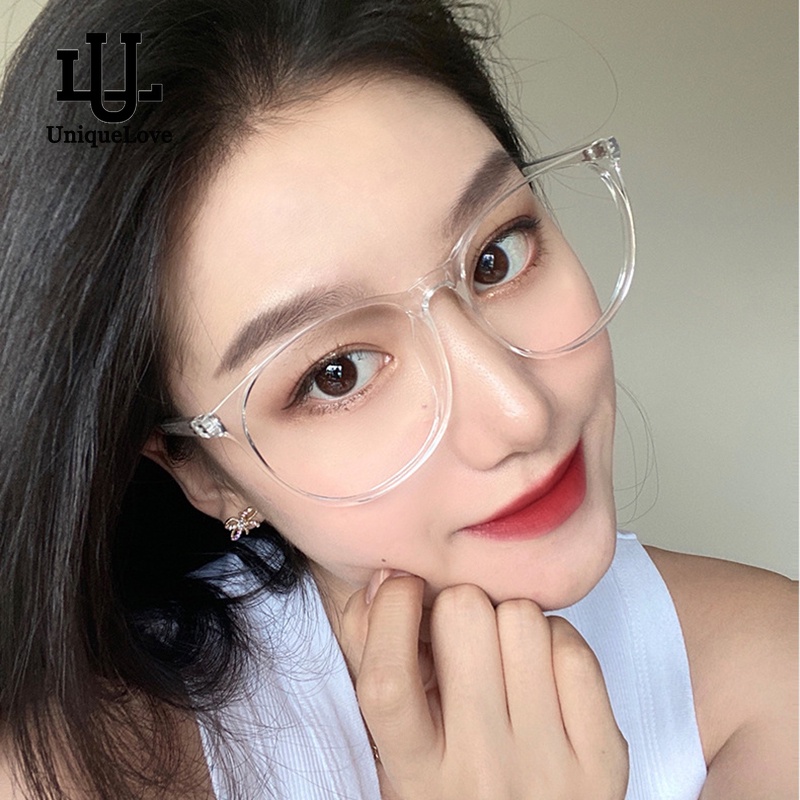 Mắt Kính Gọng Trong Suốt Chống Ánh Sáng Xanh Phong Cách Cổ Điển Cho Nam Nữ