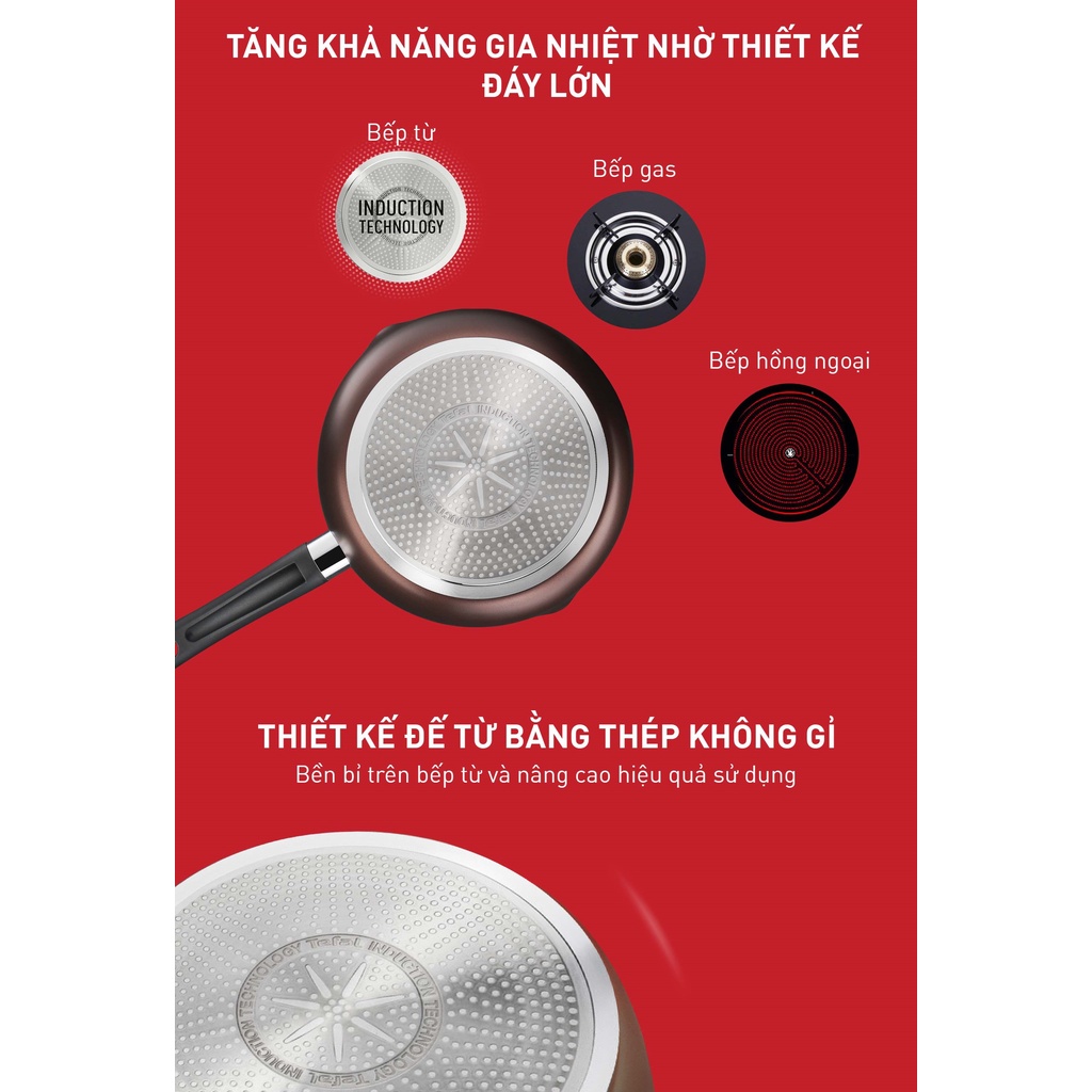 Chảo chiên sâu lồng Tefal Day By Day 24cm